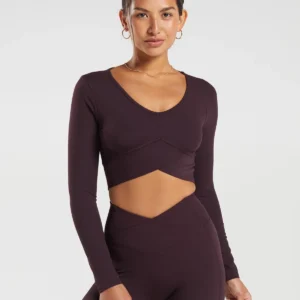 Crossover Long Sleeve Brown